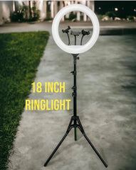 Professional 18” RingLight with 8 Feet stand (3 Modes)