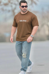 HORSE BACK PRINTED DROP SHOULDER TEE