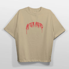 After Hours Graphic Tee – Beige