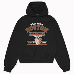 Oversize Boston Basketball Hoodie