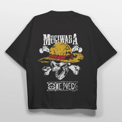 One Piece Mugiwara Skull Graphic Tee – Black