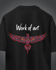 Work of Art Tribal Eagle Tee – Black