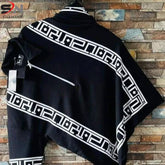 PRINTED ZIPPED STYLE COLLAR T-SHIRT