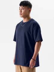 Oversized Navy Blue T-Shirt for Men