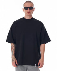 Oversized Black Streetwear T-Shirt for Men