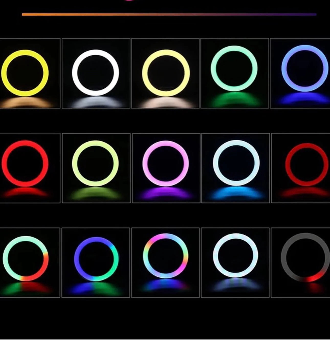 The Ultimate RGB Ring Light with Stand (26cm) - 16 Modes or Colors of Illumination for Creativity in Pakistan"
