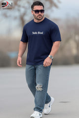 HORSE BACK PRINTED DROP SHOULDER TEE