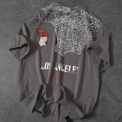 Los Angeles Printed Drop shoulder Tees