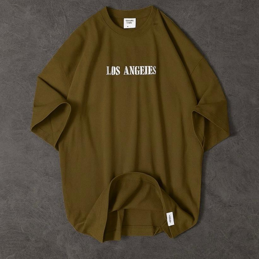 Los Angeles Printed Drop shoulder Tees