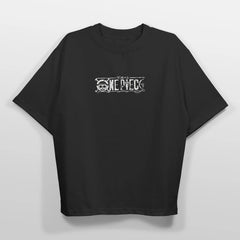 One Piece Mugiwara Skull Graphic Tee – Black