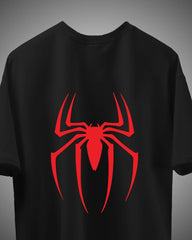 Red Spider Emblem Graphic Tee – Black