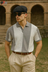 OLD MONEY PANEL V-COLLAR T-SHIRT