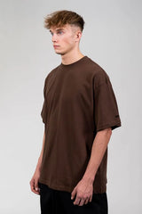 Oversized Brown Casual T-Shirt for Men