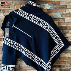 PRINTED ZIPPED STYLE COLLAR T-SHIRT